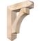 Ekena Millwork Westlake Arts and Crafts Smooth Bracket w/ Offset Brace, Douglas Fir, 7 1/2"W x 28"D x 32"H BKT0806X28X32WTL03SDF - alternate 1